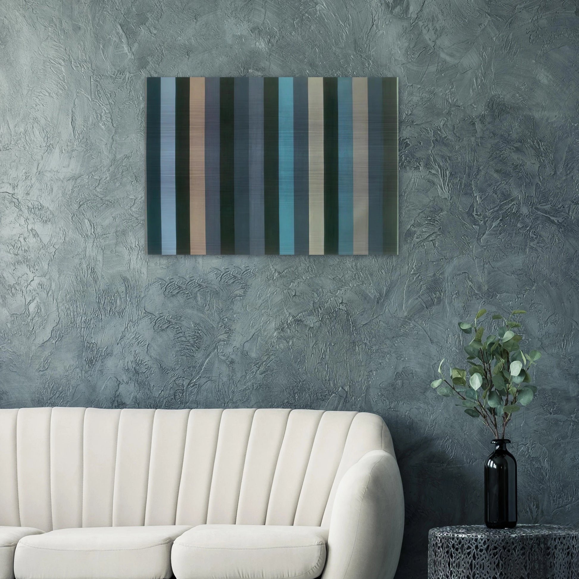 Moroccan Midnight - 1984 - Gene Davis Brushed Aluminum Print - 70x100 cm / 28x40 inches | Gene Davis Aluminum Print | Gene Davis Prints