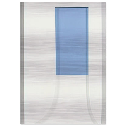 Relief with Blue - Ellsworth Kelly Brushed Aluminum Print - 70x100 cm / 28x40 inches | Ellsworth Kelly Aluminum Print | Ellsworth Kelly Prints