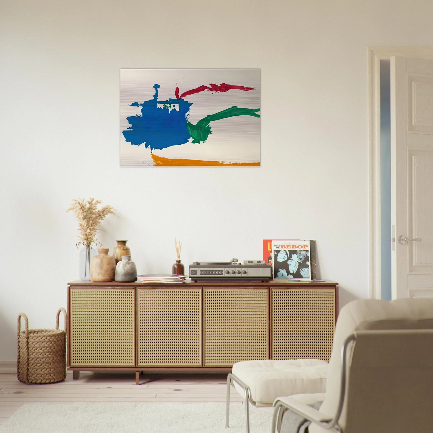 Italian Beach, 1960- - Helen Frankenthaler Brushed Aluminum Print - 70x100 cm / 28x40 inches | Helen Frankenthaler Aluminum Print | Helen Frankenthaler Prints