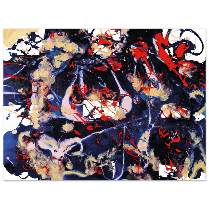 Sam Francis - Untitled  SFP94-77  SFF 1753   75x100 cm / 30x40inches Fine Art Poster