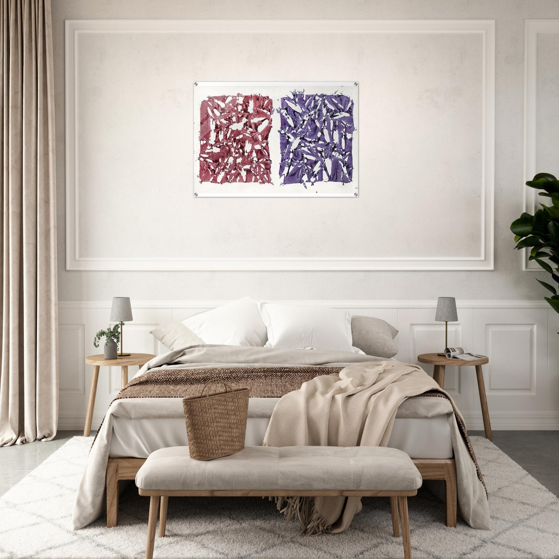 Tabula - 1981 - Simon Hantai Acrylic Print - 70x100 cm / 28x40″ inches
