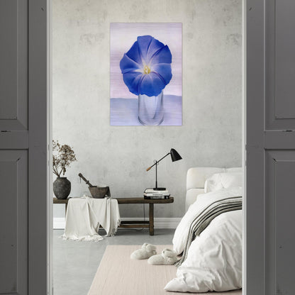Blue Morning Glory - Georgia O'Keeffe Brushed Aluminum Print - 70x100 cm / 28x40 inches | Georgia O'Keeffe Aluminum Print | Georgia O'Keeffe Prints