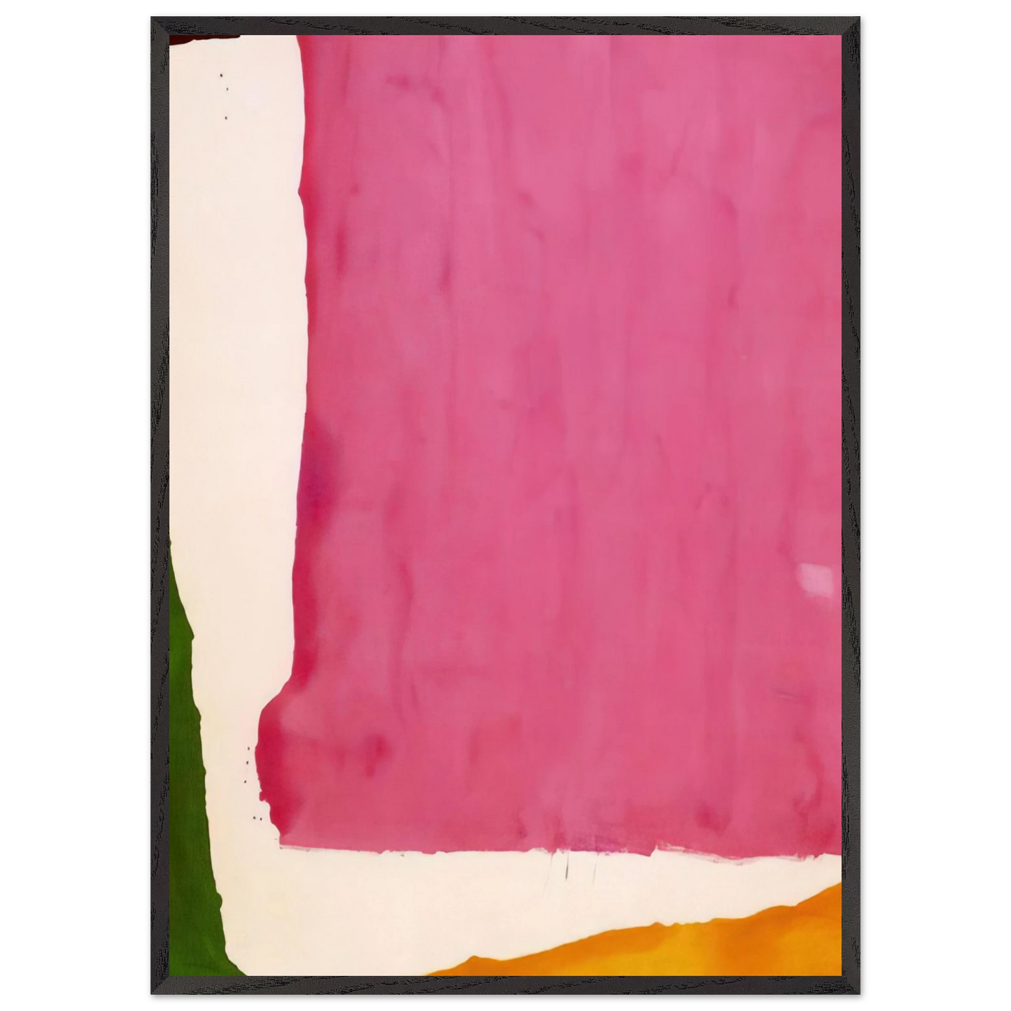 Helen Frankenthaler - Mauve District - 1966 Wall art - 15x20 cm / 6x8 inches - Premium Wooden Framed Poster With Fine Art Paper-canvas - Wood frame