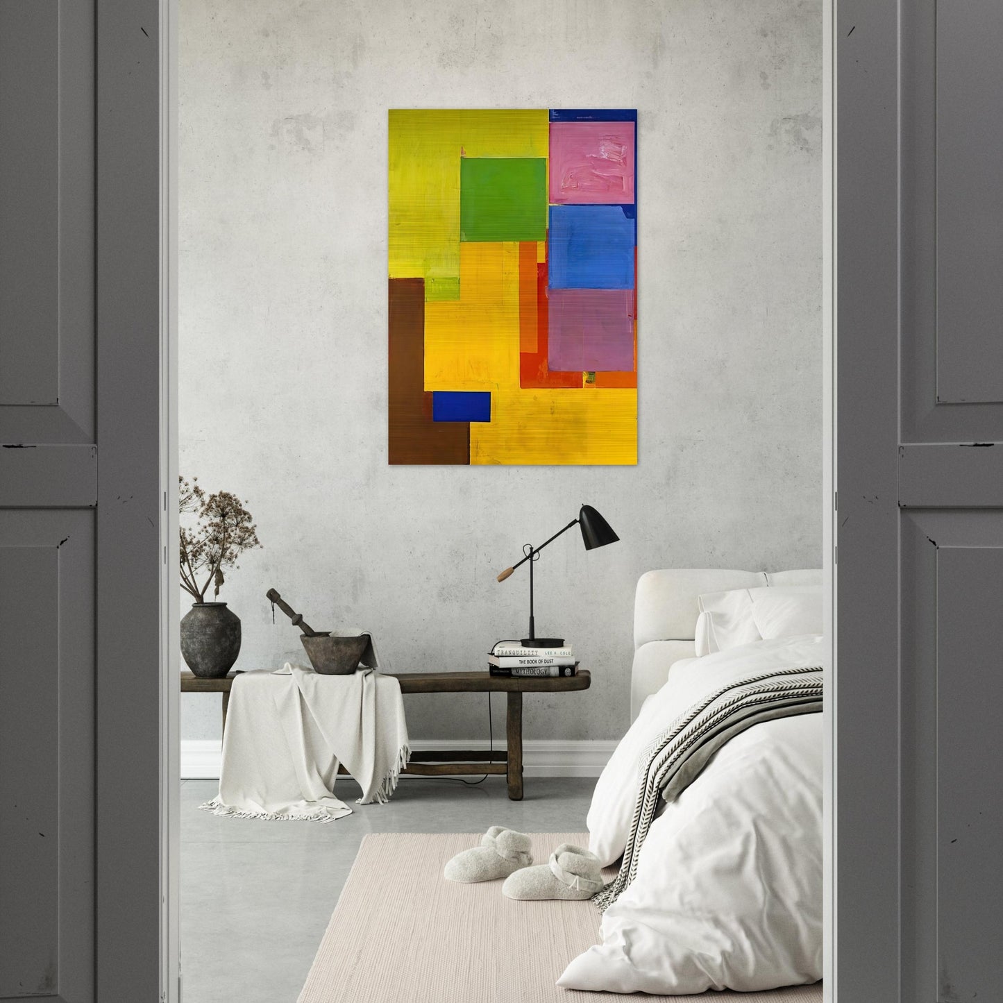 Veluti in Speculum - Hans Hofmann Brushed Aluminum Print - 70x100 cm / 28x40 inches | Hans Hofmann Aluminum Print | Hans Hofmann Prints