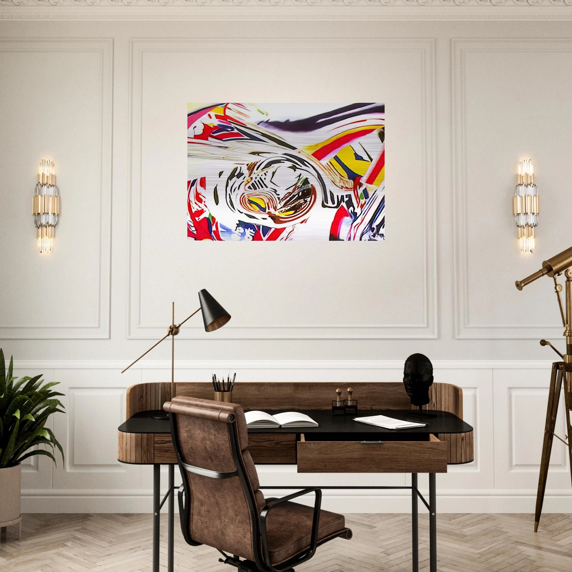 After Berlin V - James Rosenquist Brushed Aluminum Print - 70x100 cm / 28x40 inches | James Rosenquist Aluminum Print | James Rosenquist Prints