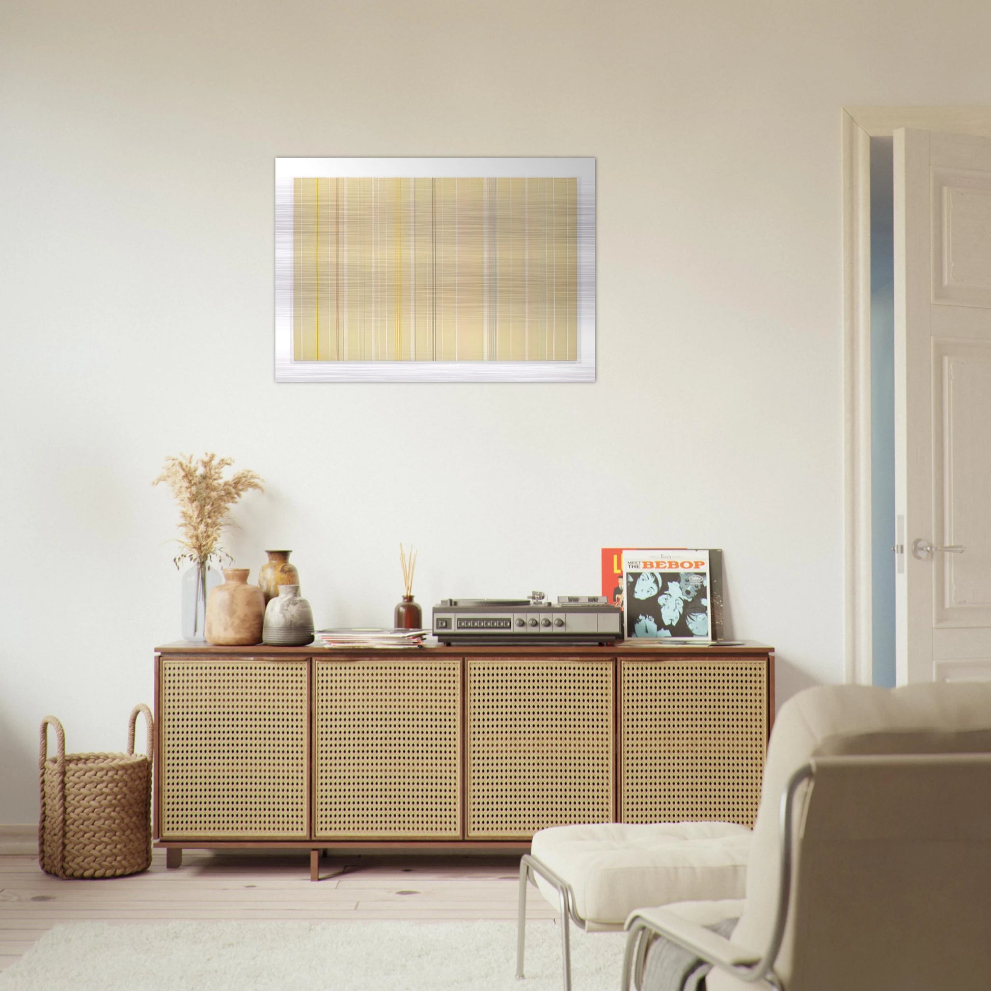 Butterfly - 1972 - Gene Davis Brushed Aluminum Print - 70x100 cm / 28x40 inches | Gene Davis Aluminum Print | Gene Davis Prints