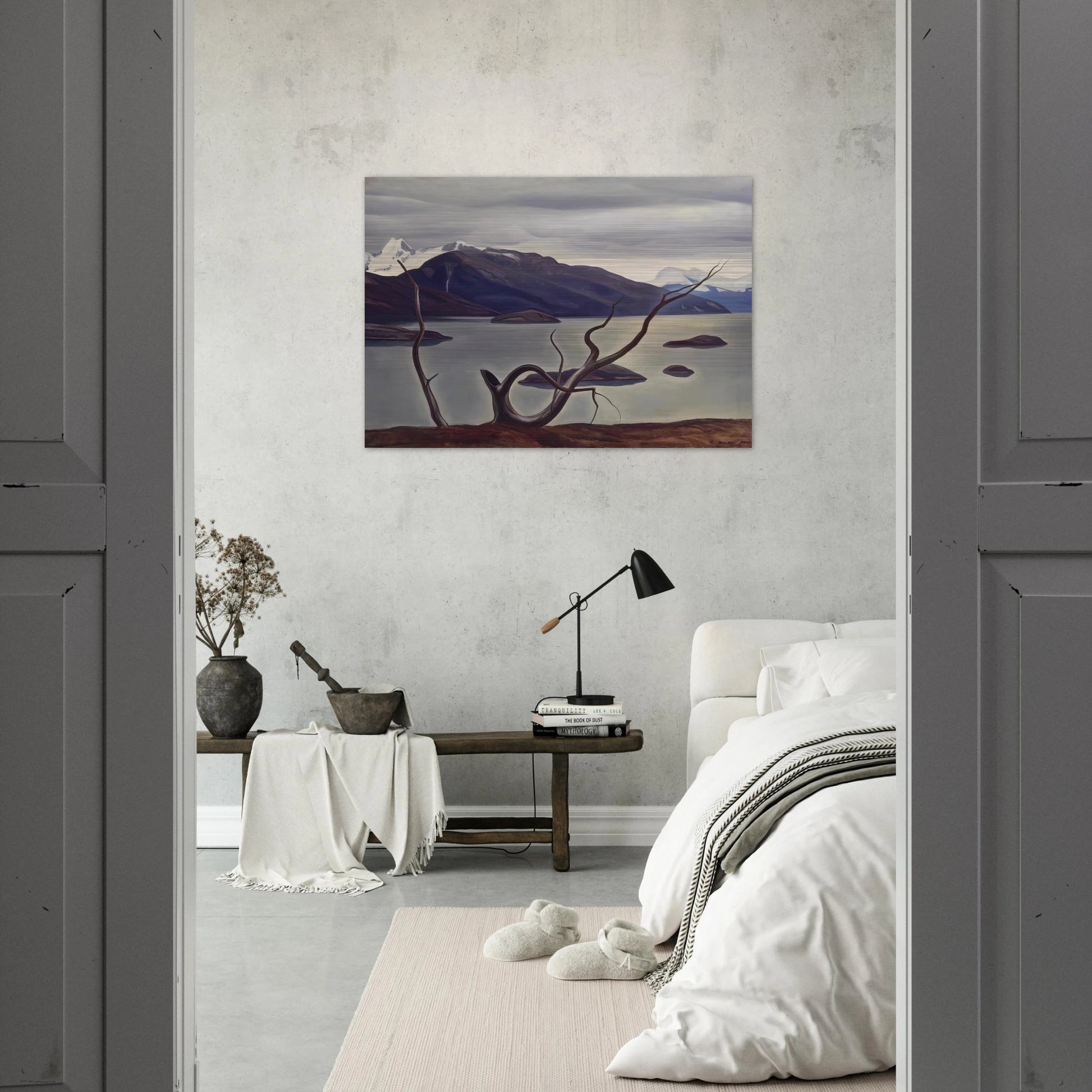 Admiralty Sound, Tierra Del Fuego - Rockwell Kent Brushed Aluminum Print - 70x100 cm / 28x40 inches | Rockwell Kent Aluminum Print | Rockwell Kent Prints