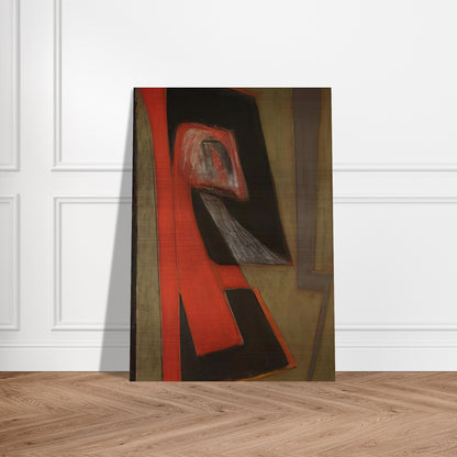 The Kiss - 2009 United States - Will Barnet Brushed Aluminum Print - 70x100 cm / 28x40 inches | Will Barnet Aluminum Print | Will Barnet Prints