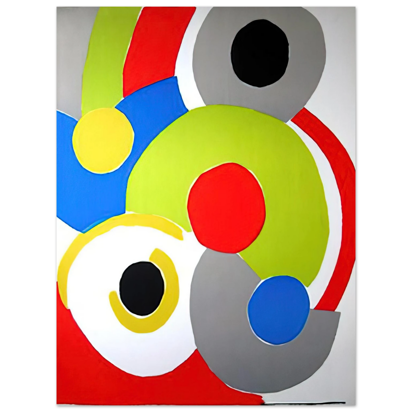 Sonia Delaunay - COMPOSITION 1  75x100 cm / 30x40inches Fine Art Poster