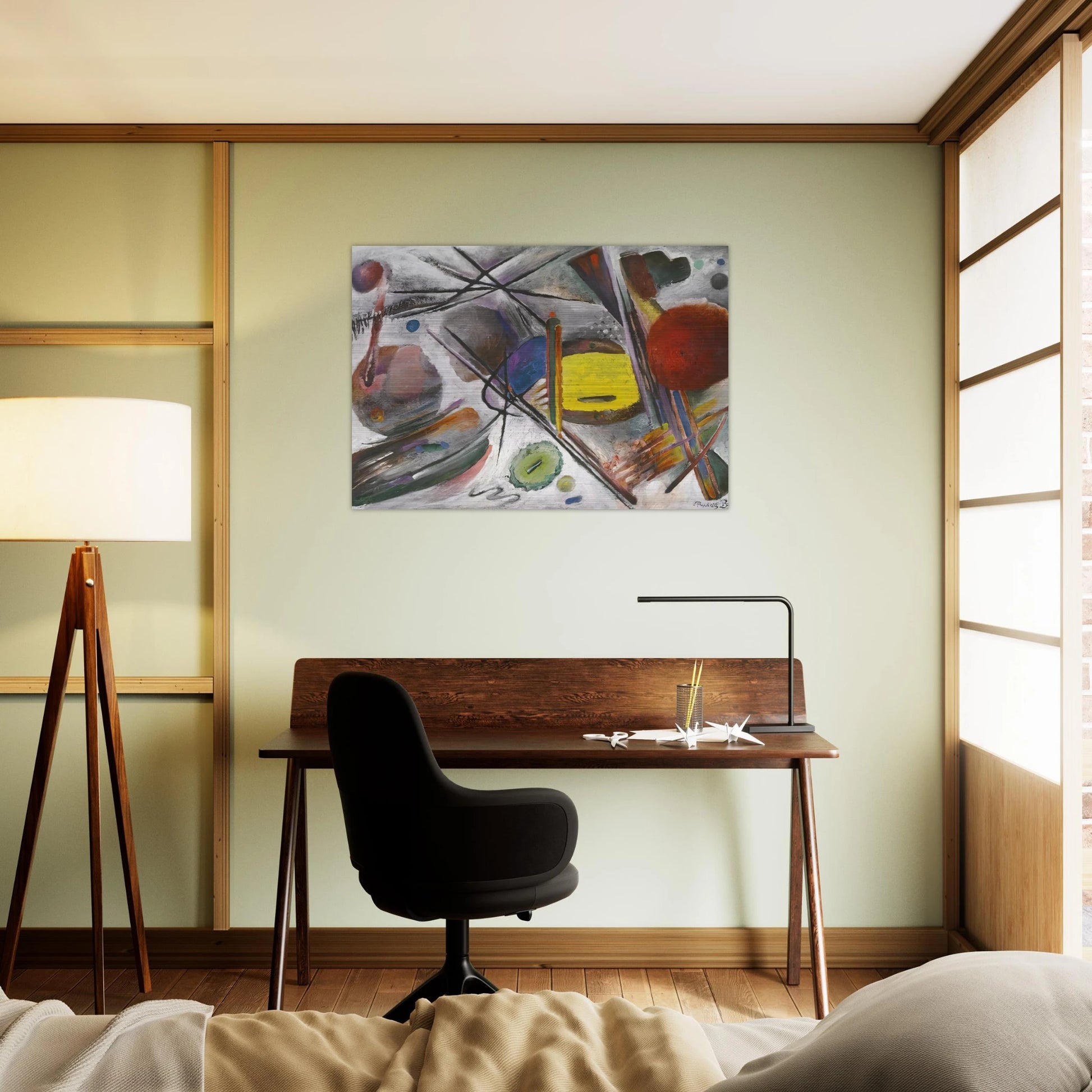 UNTITLED 1919 - Rudolf Bauer Brushed Aluminum Print - 70x100 cm / 28x40 inches | Rudolf Bauer Aluminum Print | Rudolf Bauer Prints