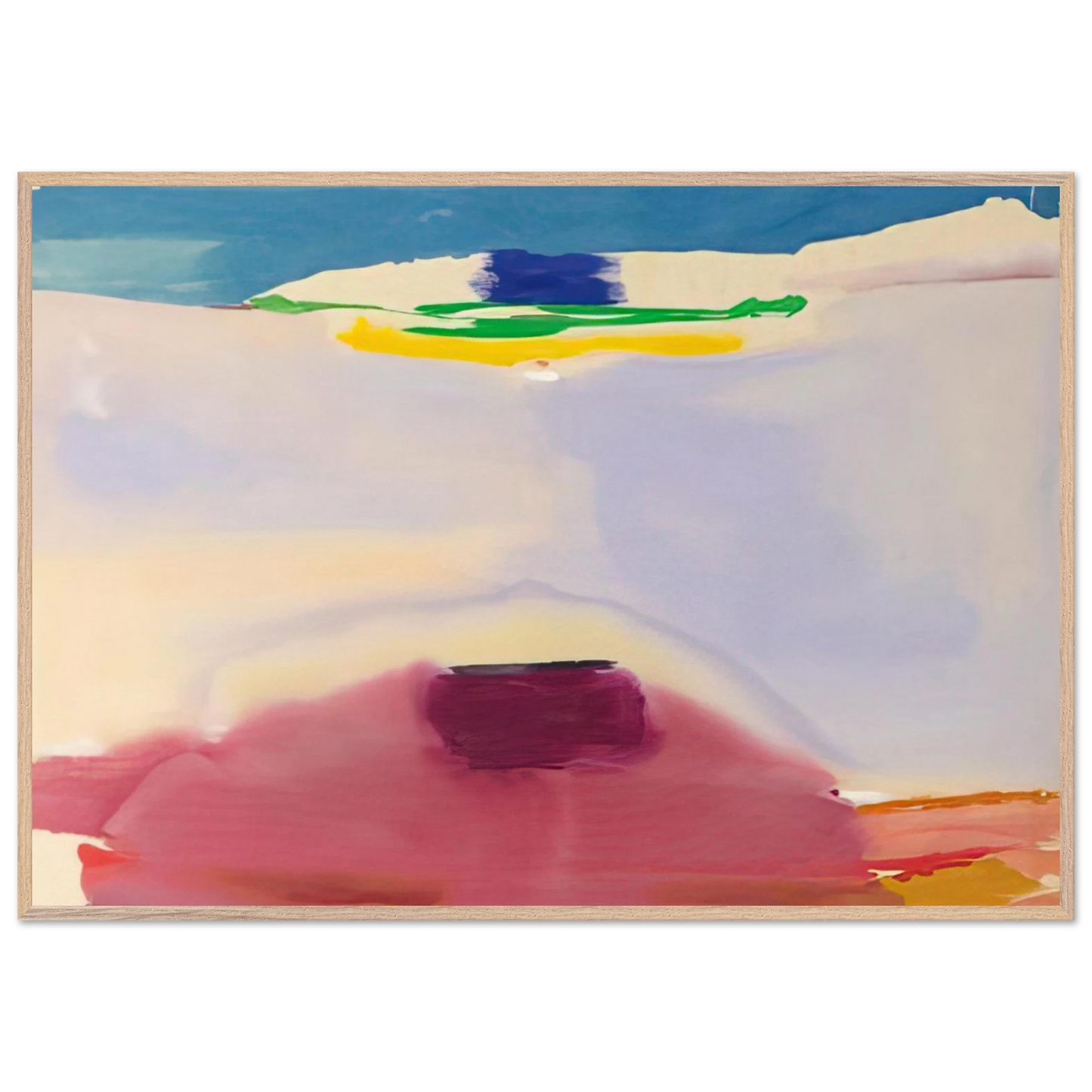 Helen Frankenthaler - Leveling - 1973 Wall art - 28x43  cm / XL (11x17 inches) - Fine Art Poster-canvas - -
