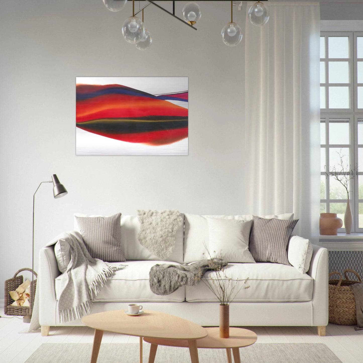 Phenomena Lands End - Paul Jenkins Brushed Aluminum Print - 70x100 cm / 28x40 inches | Paul Jenkins Aluminum Print | Paul Jenkins Prints