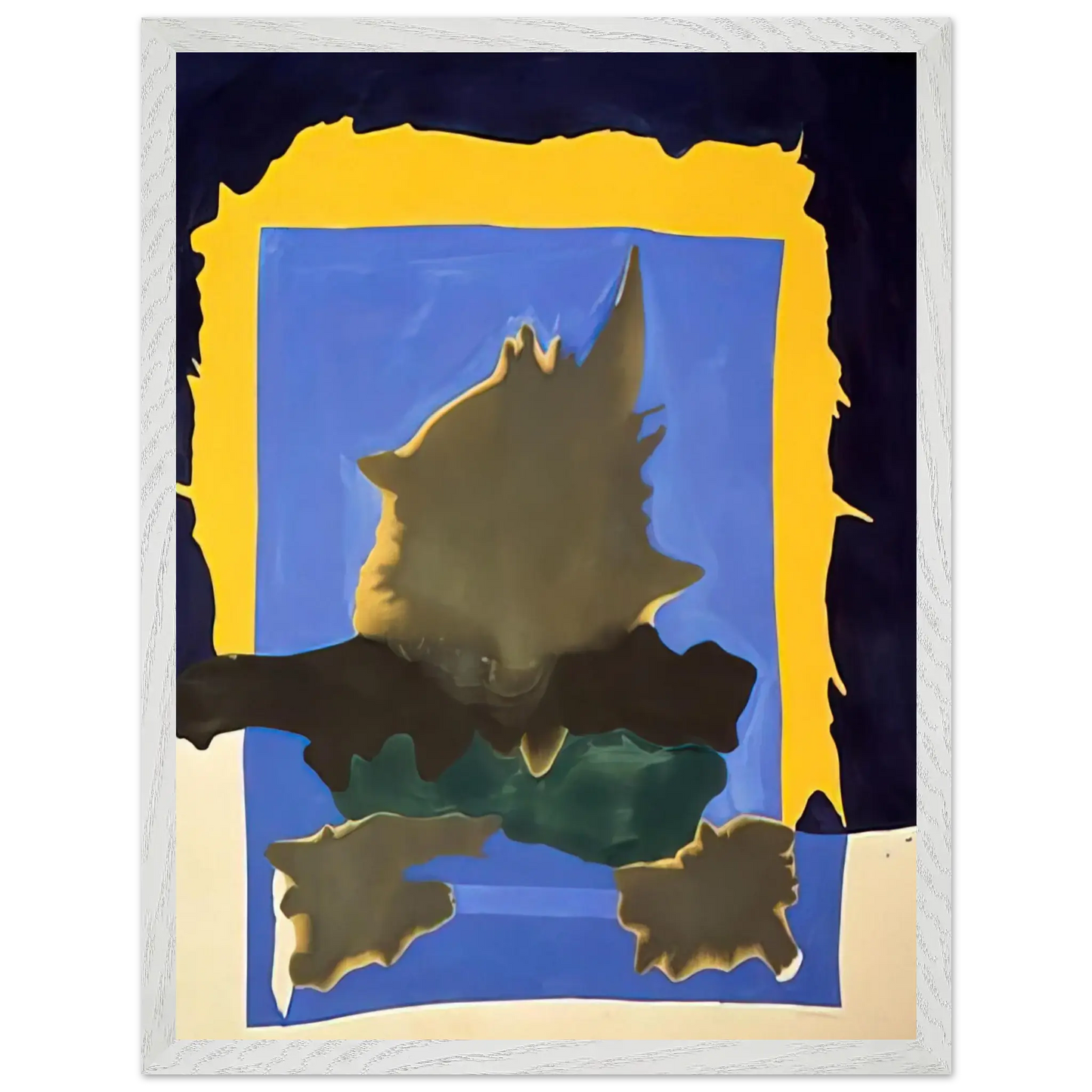Helen Frankenthaler - Interior Landscape - 1964 Wall art - A2 (42 x 59.4  cm) - Premium Wooden Framed Poster With Fine Art Paper - Wood frame