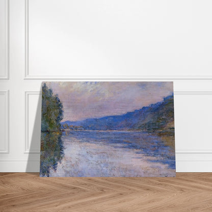 The Seine at Port-Villez - claude monet Brushed Aluminum Print - 70x100 cm / 28x40 inches | claude monet Aluminum Print | claude monet Prints