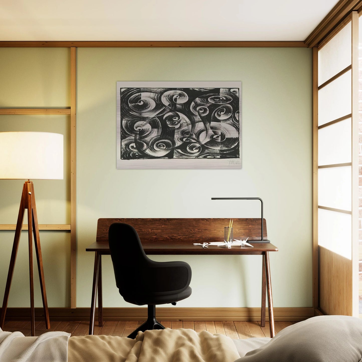 Linienrhythmus - 1919 - Johannes Itten Brushed Aluminum Print - 70x100 cm / 28x40 inches | Johannes Itten Aluminum Print | Johannes Itten Prints