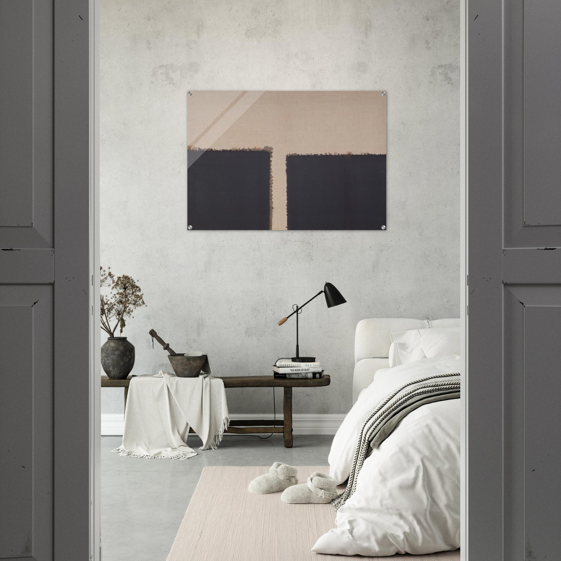 Burnt Umber  Ultramarine - 2004 - Yun Hyong-keun Acrylic Print - 70x100 cm / 28x40″ inches