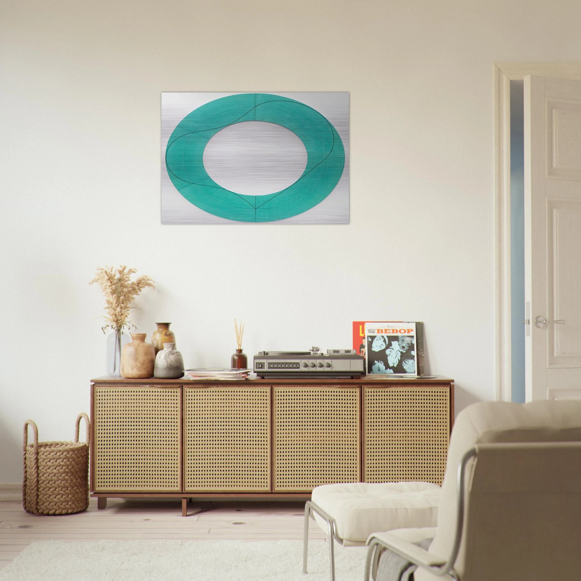 RING IMAGE C 2008 - Robert Mangold Brushed Aluminum Print - 70x100 cm / 28x40 inches | Robert Mangold Aluminum Print | Robert Mangold Prints