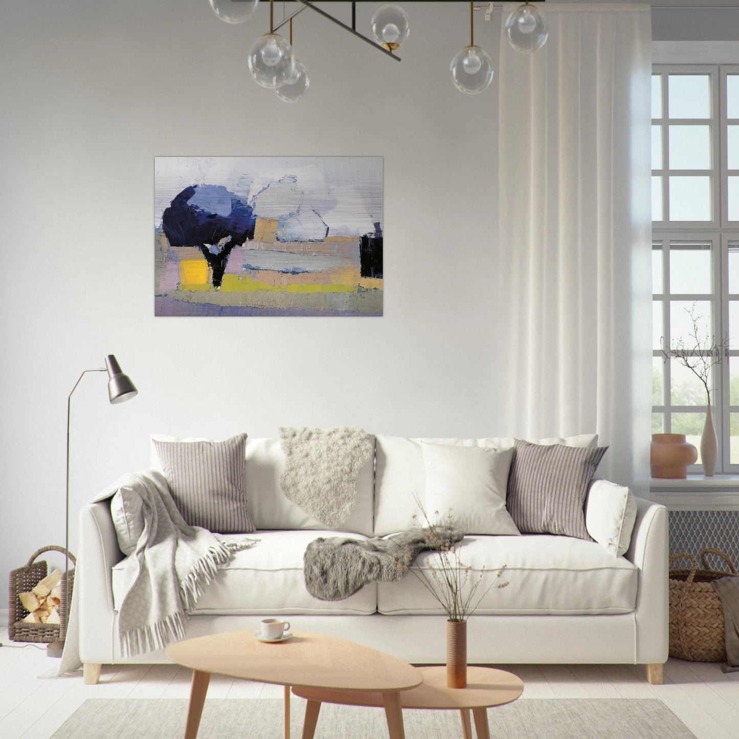 Paysage de Provence - Art Informel - Nicolas de Stael Brushed Aluminum Print - 70x100 cm / 28x40 inches | Nicolas de Stael Aluminum Print | Nicolas de Stael Prints