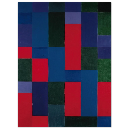 Johannes Itten - Grn-Blau-Rot - 1967  75x100 cm / 30x40inches Fine Art Poster