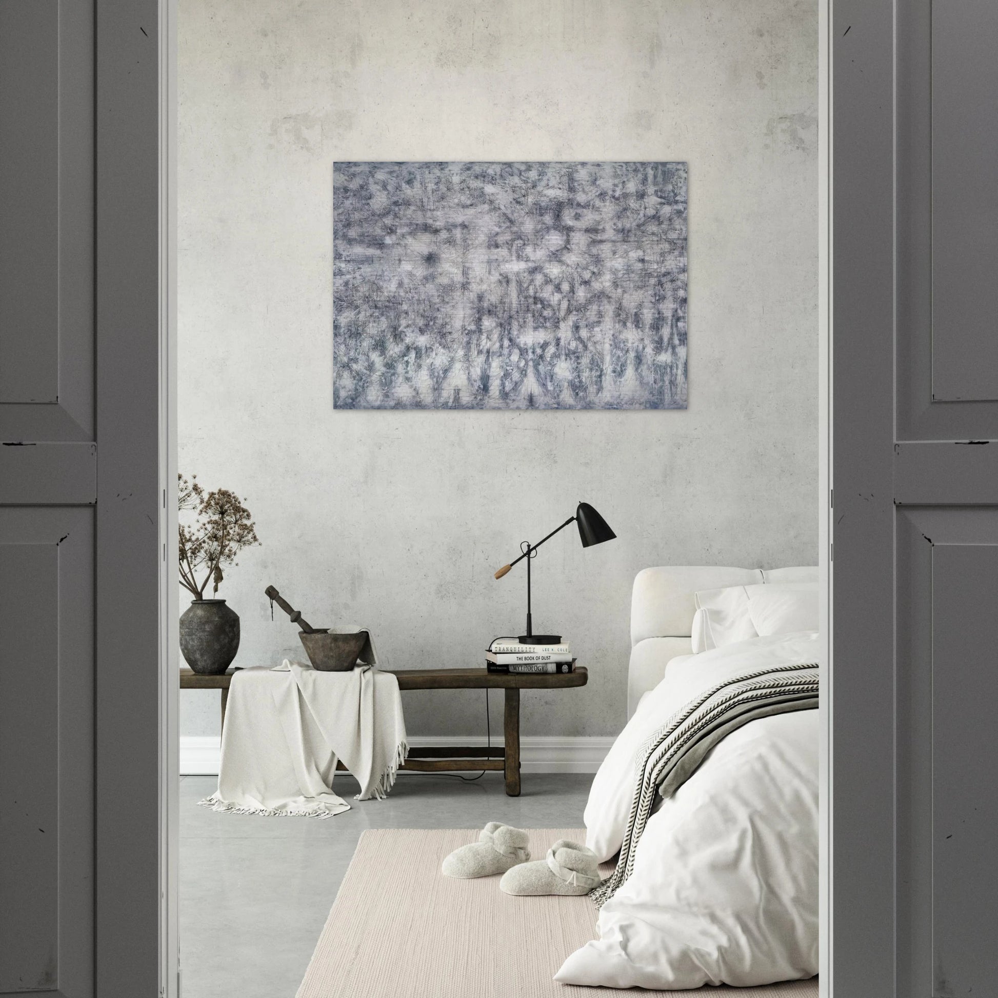 White Garden - Richard Pousette-Dart Brushed Aluminum Print - 70x100 cm / 28x40 inches | Richard Pousette-Dart Aluminum Print | Richard Pousette-Dart Prints