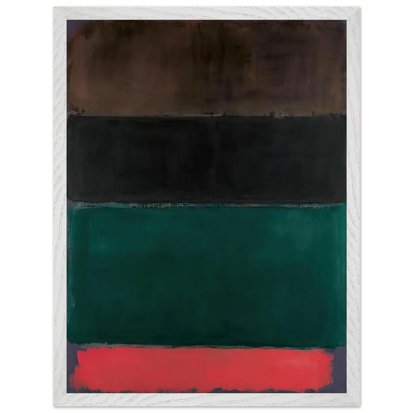 Mark Rothko - Untitled Red-Brown, Black, Green, Red - 1962 Wall Art - 60x80 cm / 24x32 inches - Fine Art Poster-canvas - -