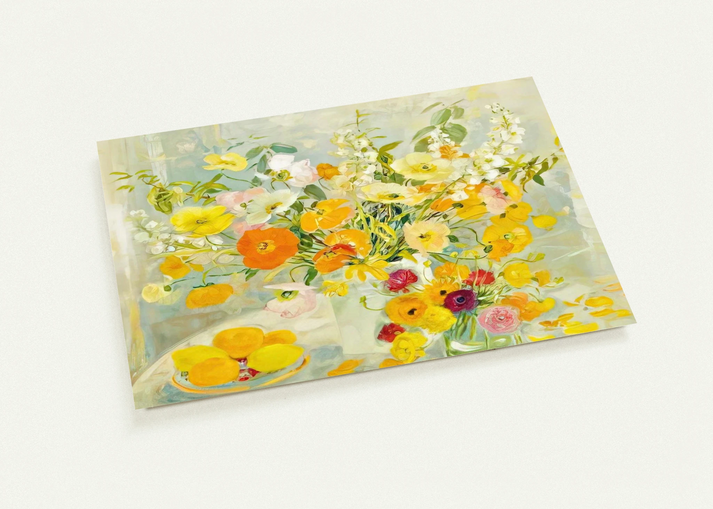 Flower Composition - Post-Impressionism By Le Pho Pack of 10 Post Cards | Le Pho Post Cards | A6 (10.5 x 14.8 cm) - 4.1 x 5.8 inches