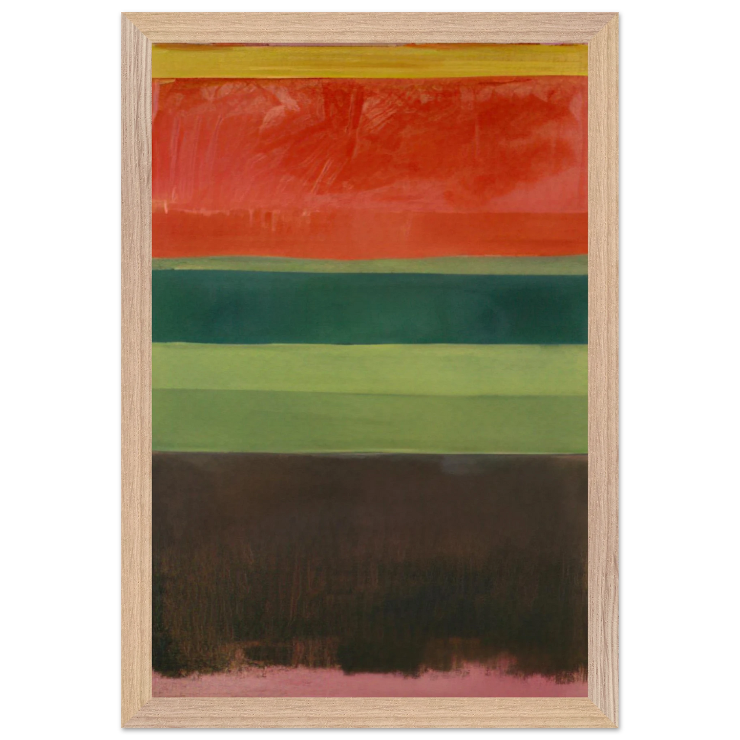 Mark Rothko - Untitled - 1949 Wall Art - 30x40 cm / 12x16 inches - Premium Wooden Framed Poster With Fine Art Paper - White frame