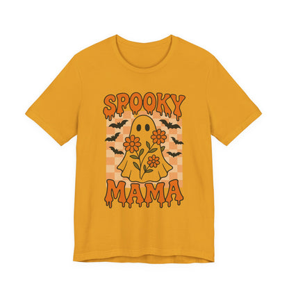 Spooky Mama Groovy Vintage Ghost Halloween Spooky Mom Mother