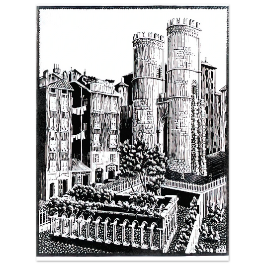 MC Escher - ESCHER (25) Wall Art - 21x29.7 cm / 8x12" - Fine Art Poster-canvas - -