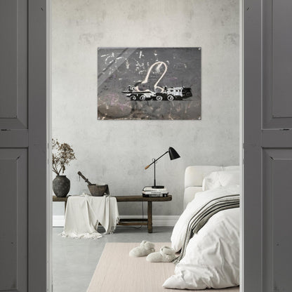 KYIV VELYKA ZHYTOMYRSKA 13 2022 - Banksy Acrylic Print - 70x100 cm / 28x40″ inches | Banksy Wall Art | Banksy Prints