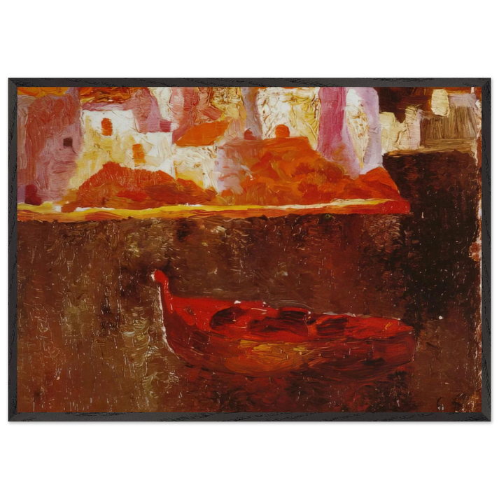 PUNTA ES BALUARD DE LA RIBA D EN PITXOT 1919 - Salvador Dali 70x100 cm / 28x40 inches Framed Art Print – Black Wooden Frame