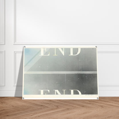 THE END 53 - Edward Ruscha Acrylic Print - 70x100 cm / 28x40″ inches