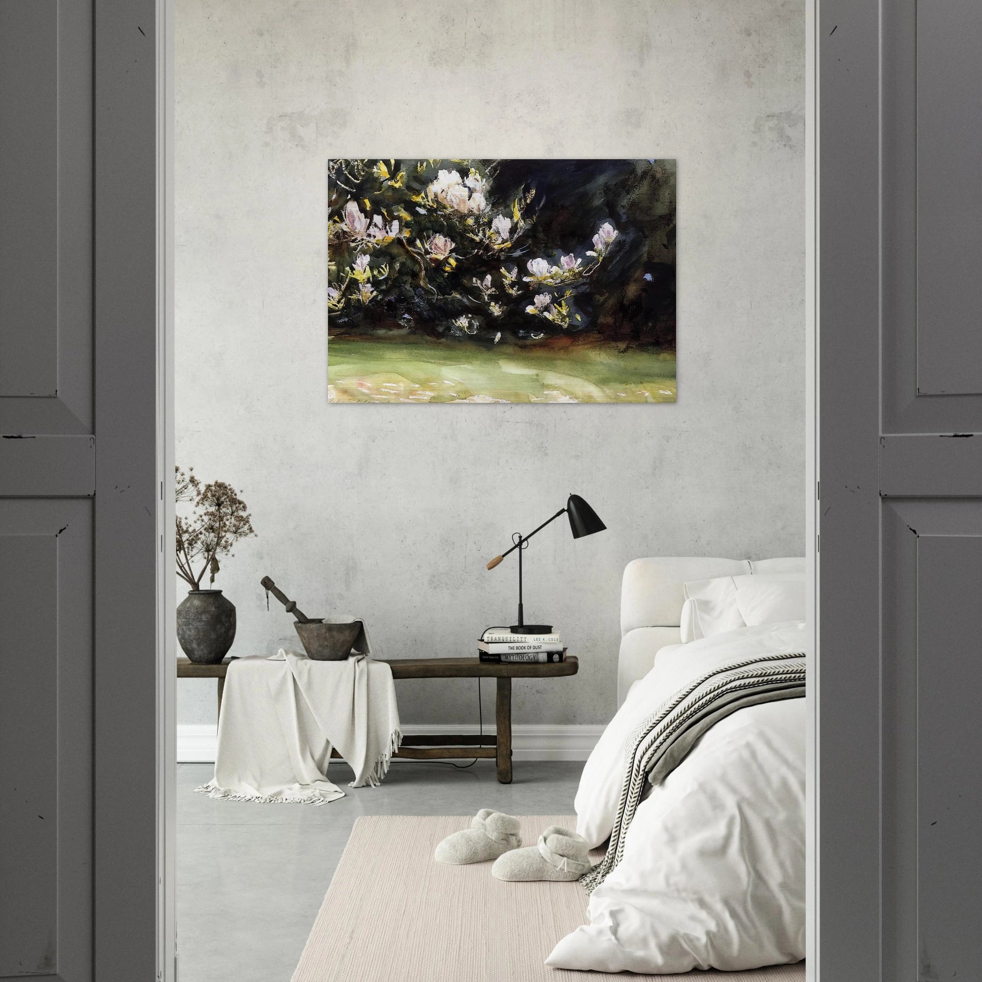Magnolias - John Singer Sargent Brushed Aluminum Print - 70x100 cm / 28x40 inches | John Singer Sargent Aluminum Print | John Singer Sargent Prints