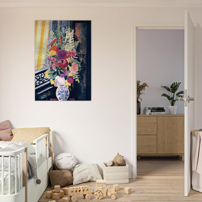 BOUQUET OF VARIOUS FLOWERS 1927 - Moise Kisling Brushed Aluminum Print - 70x100 cm / 28x40 inches | Moise Kisling Aluminum Print | Moise Kisling Prints
