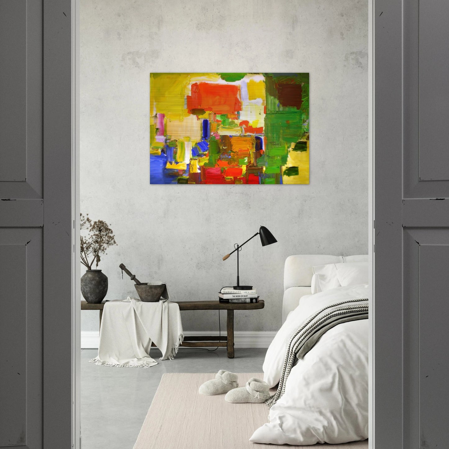 August Light - Hans Hofmann Brushed Aluminum Print - 70x100 cm / 28x40 inches | Hans Hofmann Aluminum Print | Hans Hofmann Prints