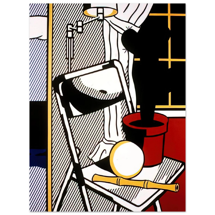 Roy Lichtenstein - INTERIOR WITH CACTUS 1978  75x100 cm / 30x40inches Fine Art Poster