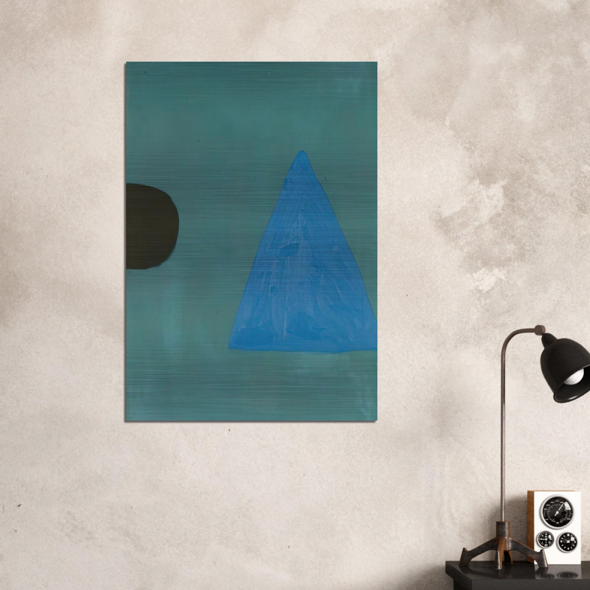 Blue on Blue - 1967 - William Scott Brushed Aluminum Print - 70x100 cm / 28x40 inches | William Scott Aluminum Print | William Scott Prints