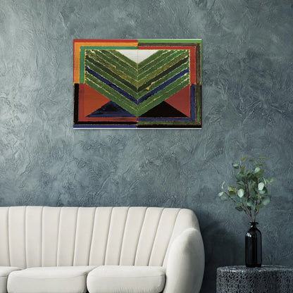 L'Arbre - Abstract Art - S. H. Raza Brushed Aluminum Print - 70x100 cm / 28x40 inches | S. H. Raza Aluminum Print | S. H. Raza Prints