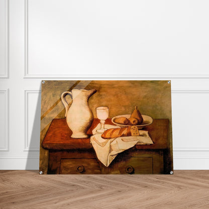 Still life with jug and bread - 1921 - Pablo Picasso Acrylic Print - 70x100 cm / 28x40″ inches