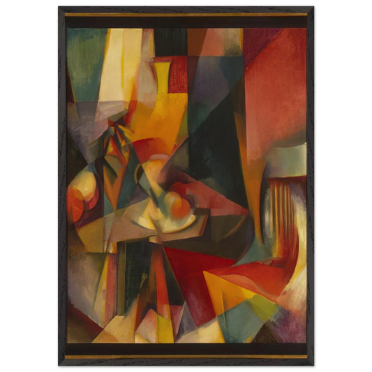 Synchromy No 3 - Synchromism - Morgan Russell 70x100 cm / 28x40 inches Framed Art Print – Black Wooden Frame