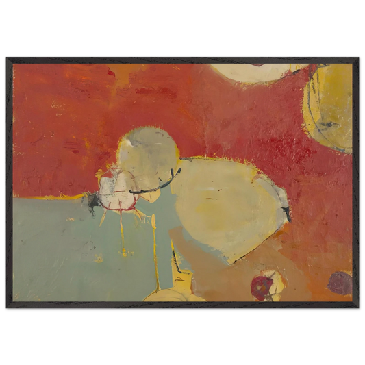 Untitled 2 Sausalito - Richard Diebenkorn 70x100 cm / 28x40 inches Framed Art Print – Black Wooden Frame