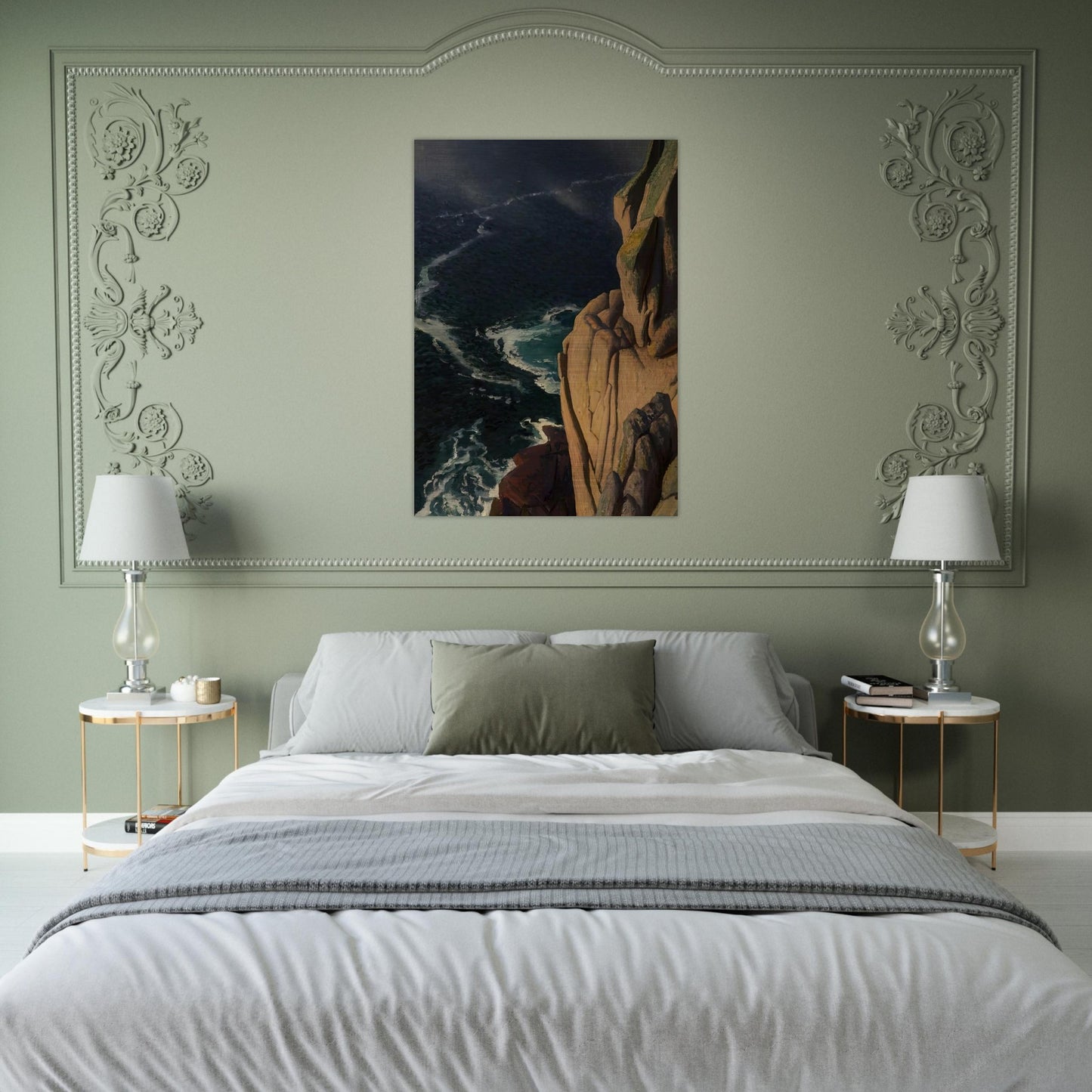 THE CRUEL SEA 1967 - Laura Knight Brushed Aluminum Print - 70x100 cm / 28x40 inches | Laura Knight Aluminum Print | Laura Knight Prints