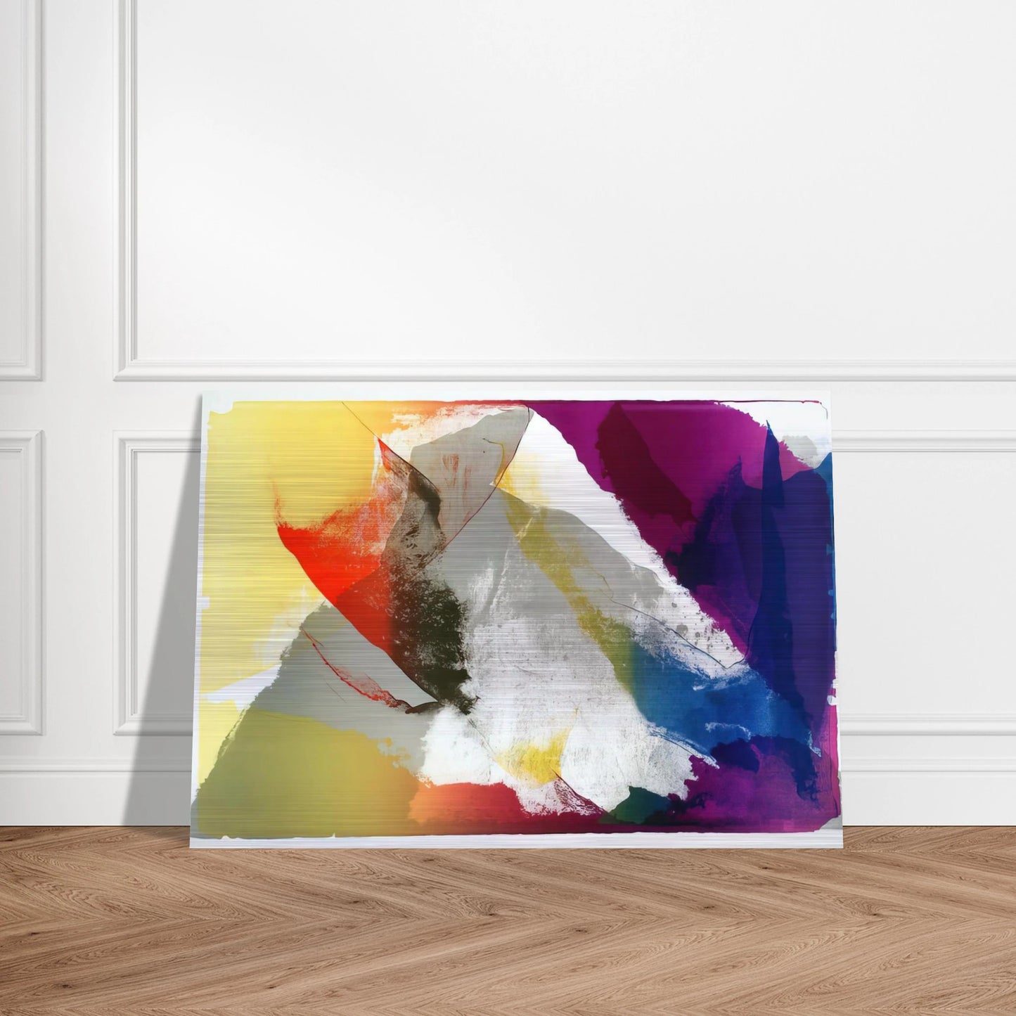 Abstract Composition - Paul Jenkins Brushed Aluminum Print - 70x100 cm / 28x40 inches | Paul Jenkins Aluminum Print | Paul Jenkins Prints