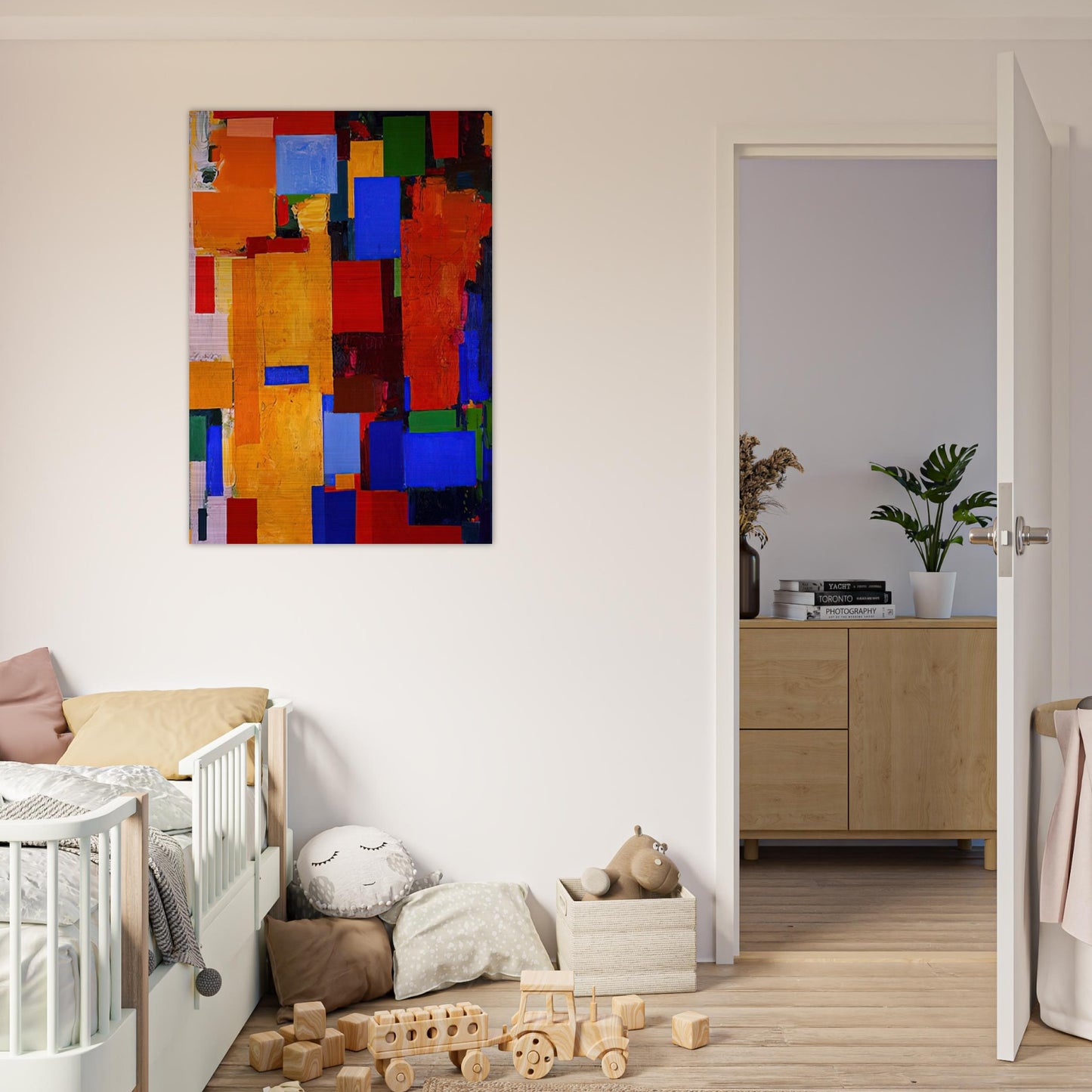 Equinox - Hans Hofmann Brushed Aluminum Print - 70x100 cm / 28x40 inches | Hans Hofmann Aluminum Print | Hans Hofmann Prints