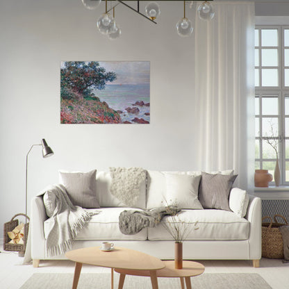 Mediteranian Coast, Grey Day - claude monet Brushed Aluminum Print - 70x100 cm / 28x40 inches | claude monet Aluminum Print | claude monet Prints