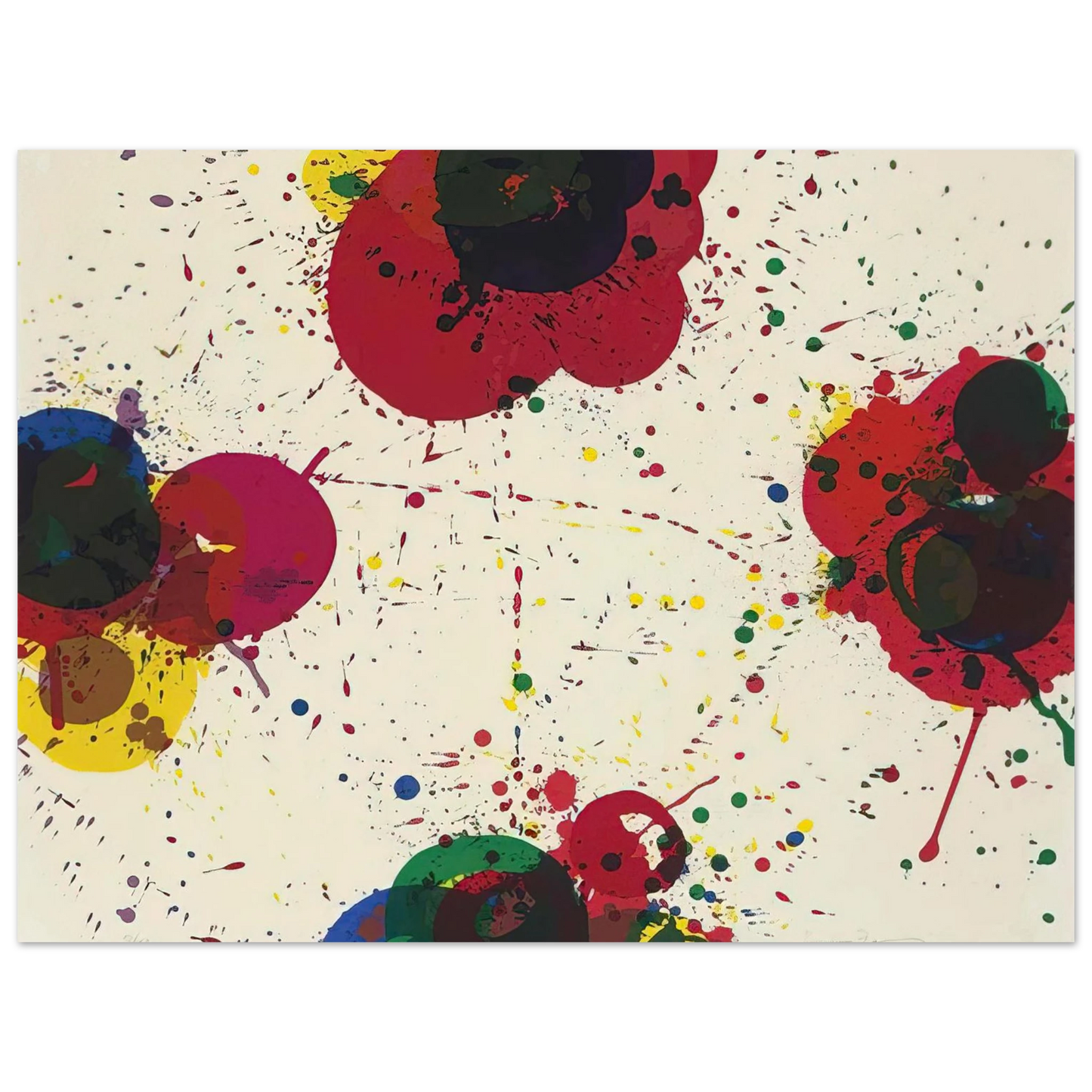 Sam Francis - Red Again  75x100 cm / 30x40inches Fine Art Poster