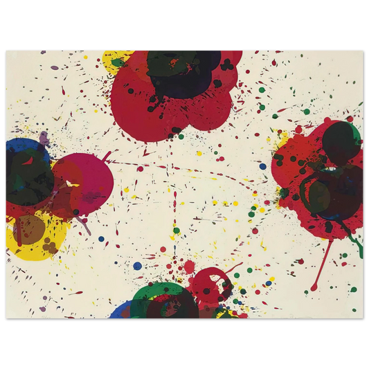 Sam Francis - Red Again  75x100 cm / 30x40inches Fine Art Poster
