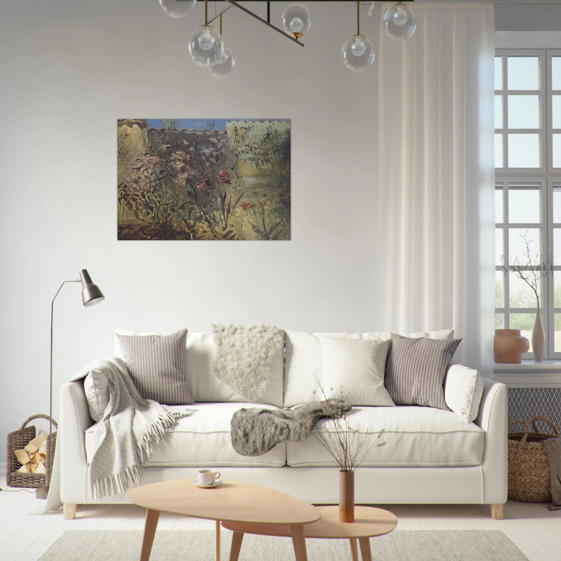 THE PATIO OF PORT LLIGAT - Salvador Dali Brushed Aluminum Print - 70x100 cm / 28x40 inches | Salvador Dali Aluminum Print | Salvador Dali Prints