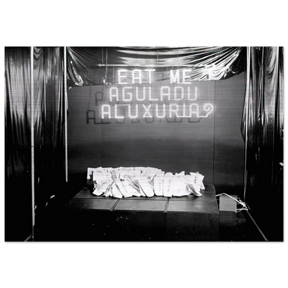 Eat Me. The Gluttony or Lust - 1976 - Lygia Pape Brushed Aluminum Print - 70x100 cm / 28x40 inches | Lygia Pape Aluminum Print | Lygia Pape Prints