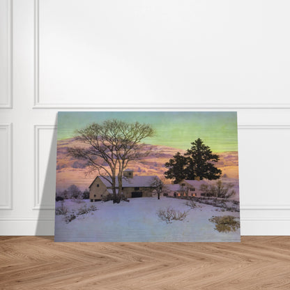 Afterglow - Maxfield Parrish Brushed Aluminum Print - 70x100 cm / 28x40 inches | Maxfield Parrish Aluminum Print | Maxfield Parrish Prints